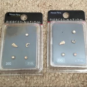 Gold-Toned Nose Rings